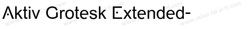 Aktiv Grotesk Extended字体转换